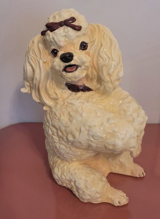Vintage Toy Poodle Figurine By Townsend's Ceramics