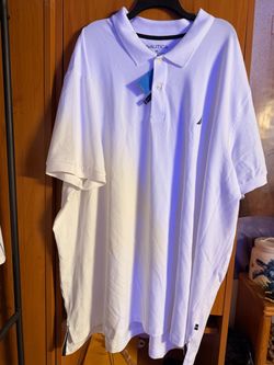 Nautica Men's White Polo Shirt 5XL