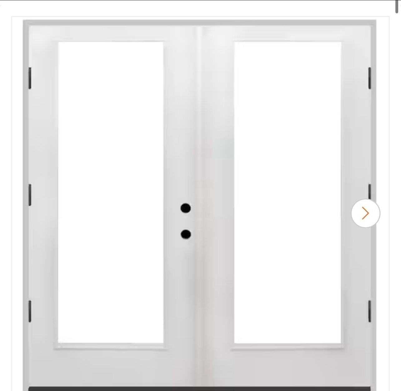 Legacy 56 in. x 80 in. Primed Right Hand Outswing Fiberglass Full Lite Clear Tempered Glass Prehung Double Patio Door