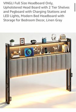 Full size back head board only