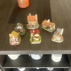 Set Of 6 Vintage Mini Cottage Antiques
