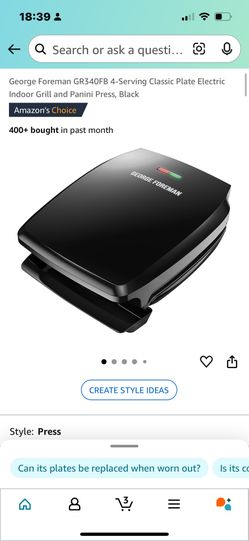 4 Serving George Foreman Grill