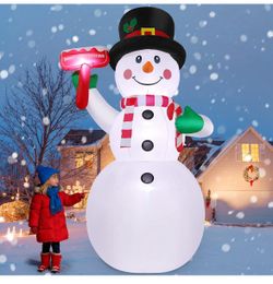 10.5ft Snowman Inflable New In Box