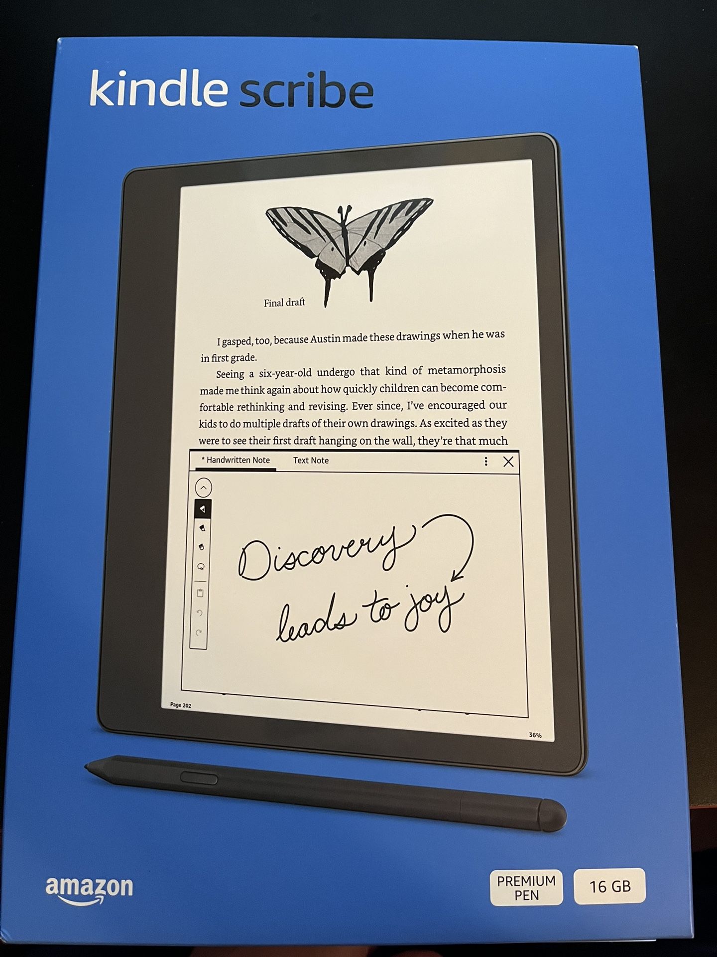 Amazon Kindle Scribe 16GB, Wi-Fi, 10.2” Digital Notebook With Premium Pen