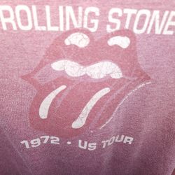 The Rolling Stones 1972 US Tour Concert T Shirt Womens M/L Fit 