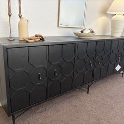 Calis 91" Solid Wood Sideboard