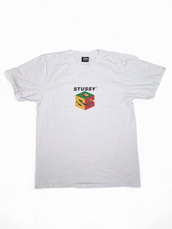 Vintage Stussy T-Shirt White Nintendo 64 Logo Graphic Streetwear Skate Y2K 2000s - Size Small 🎮