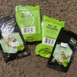 Raptor Right Angle RCA M to F Connectors (4 Packs) For Car Audio Sound System