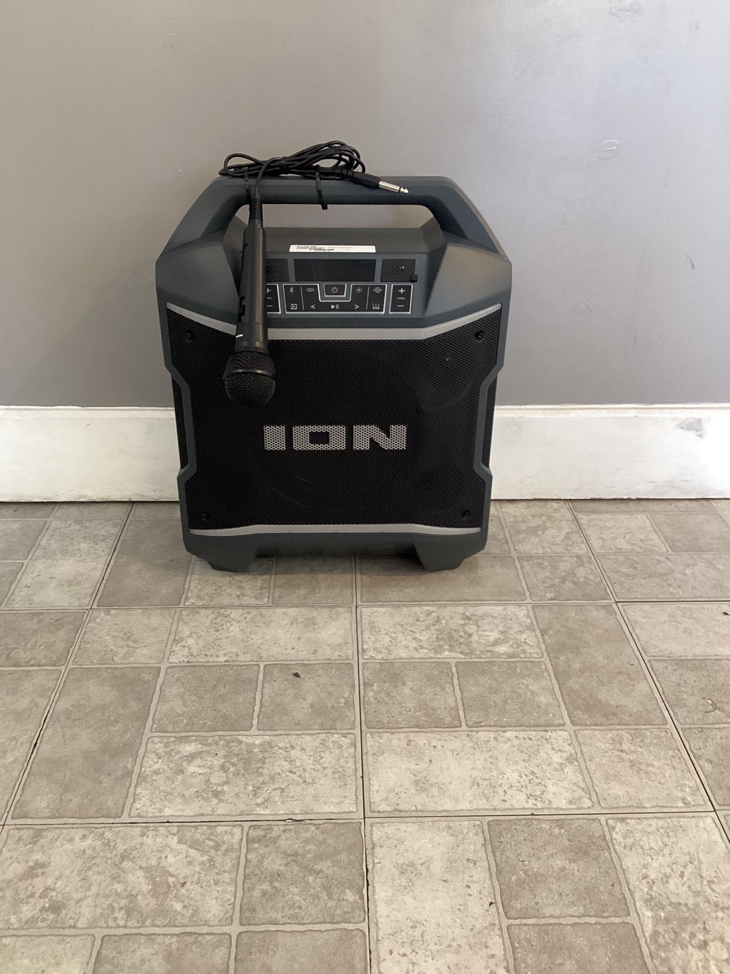 Ion Party Boom Plus Bluetooth Speaker With Microphone 