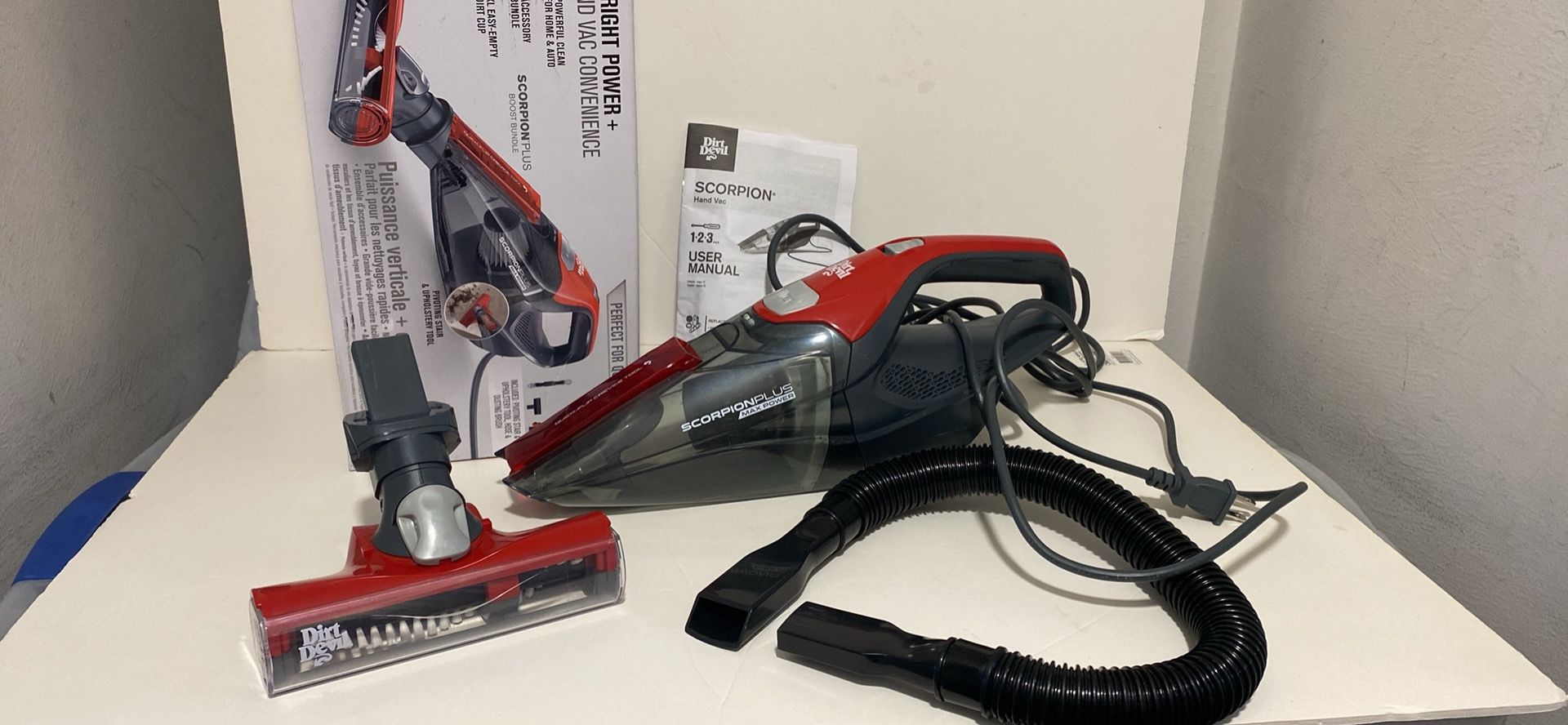 Dirt Devil Scorpion Plus, Corded Handheld Vacuum Cleaner,Multi-Surfaces, Powerful excellent conditio