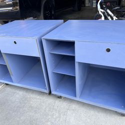 2 Blue Matching Drawer Sets