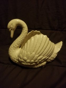 Ceramic Swan Planter
