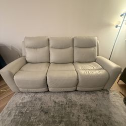 Leather Couch Ashleys Furniture Reclining 