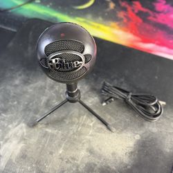Blue Snowball iCE USB Microphone – Black (with Stand + Cable)