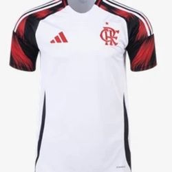 Flamengo White Kit 2025 Soccer Jersey