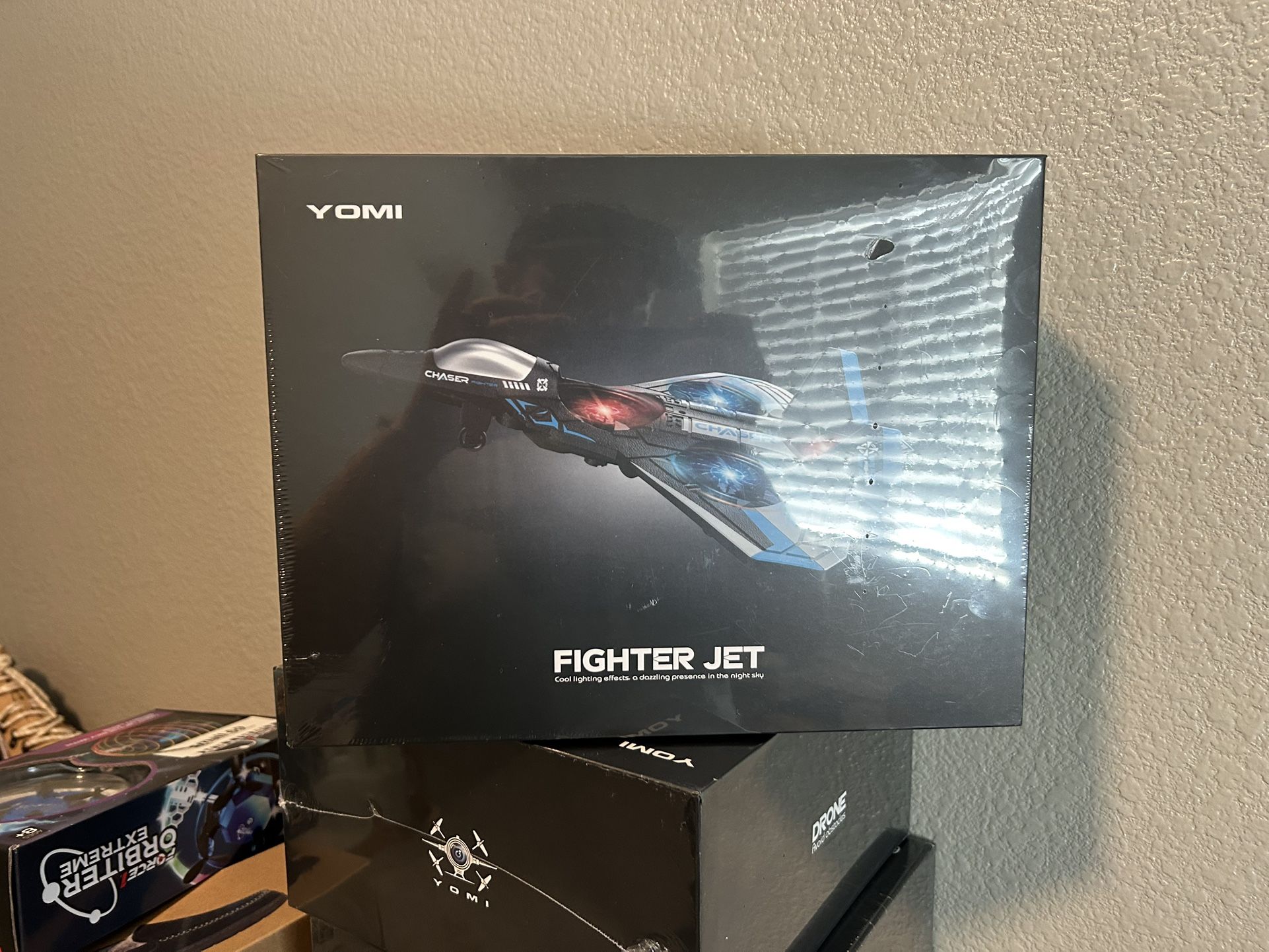 Yomi Quadcopter Fighter Jet With LED Lights.