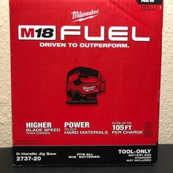 Milwaukee M18 FUEL 18V Lithium-Ion Brushless Cordless Jig Saw (Tool-Only) 