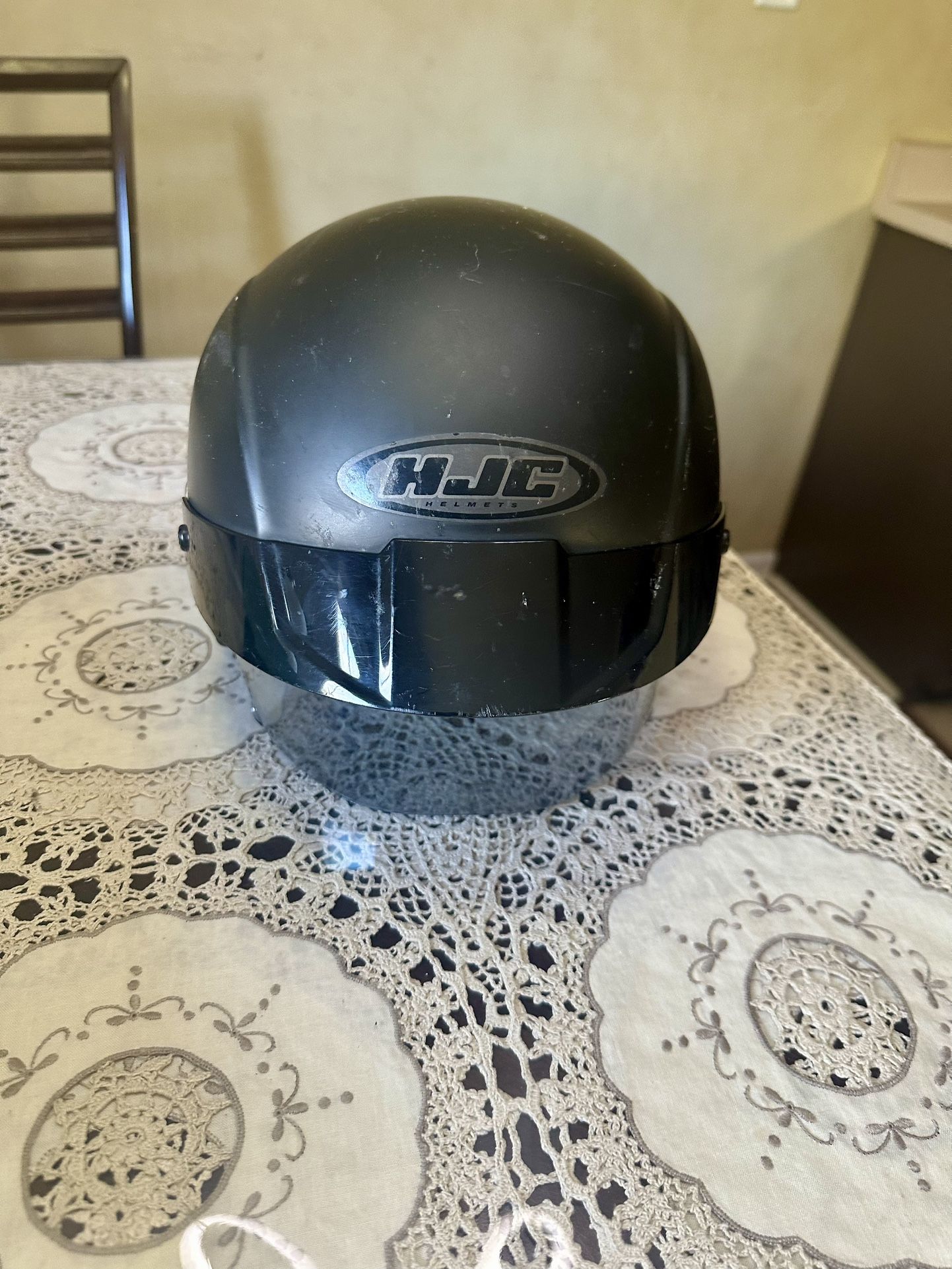 HJC is Men's Cruiser Motorcycle Helmet - Black / Medium