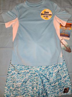 Boys swim shorts/sun protection top