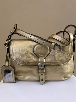 Ralph Lauren Gold Shoulder Bag