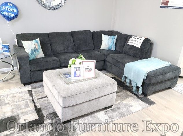 $26 Down Financing!!! BRAND NEW GREY SECTIONAL SOFA COUCH ⏳ 