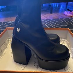 Naked Wolfe Spice Black Stretch Boots