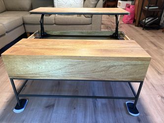 West Elm Industrial Storage Coffee Table, Raw Mango