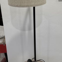Round Table with attached lamp