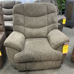 Oversized Fabric Power Recliner