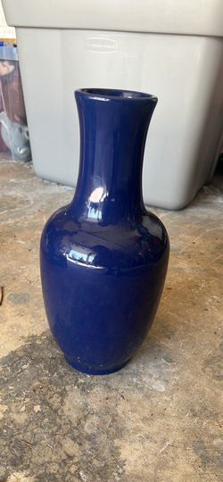 Cobalt Blue Ceramic Vase