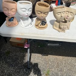 4 Face Pots 