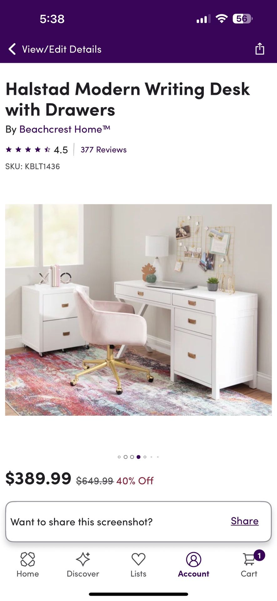 Kids/teen Desk