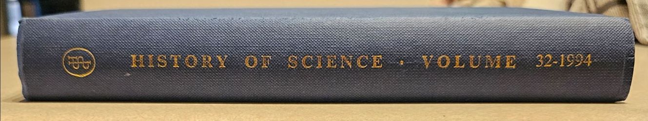 History of Science Vol 32-1994