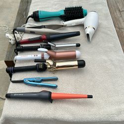 Basket Of Hair Styling Tools