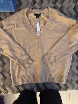 Beige pullover sweater