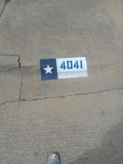 Address Paintings On Curbs, Culverts And Mailboxes!