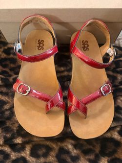 SAS red sandals size 8