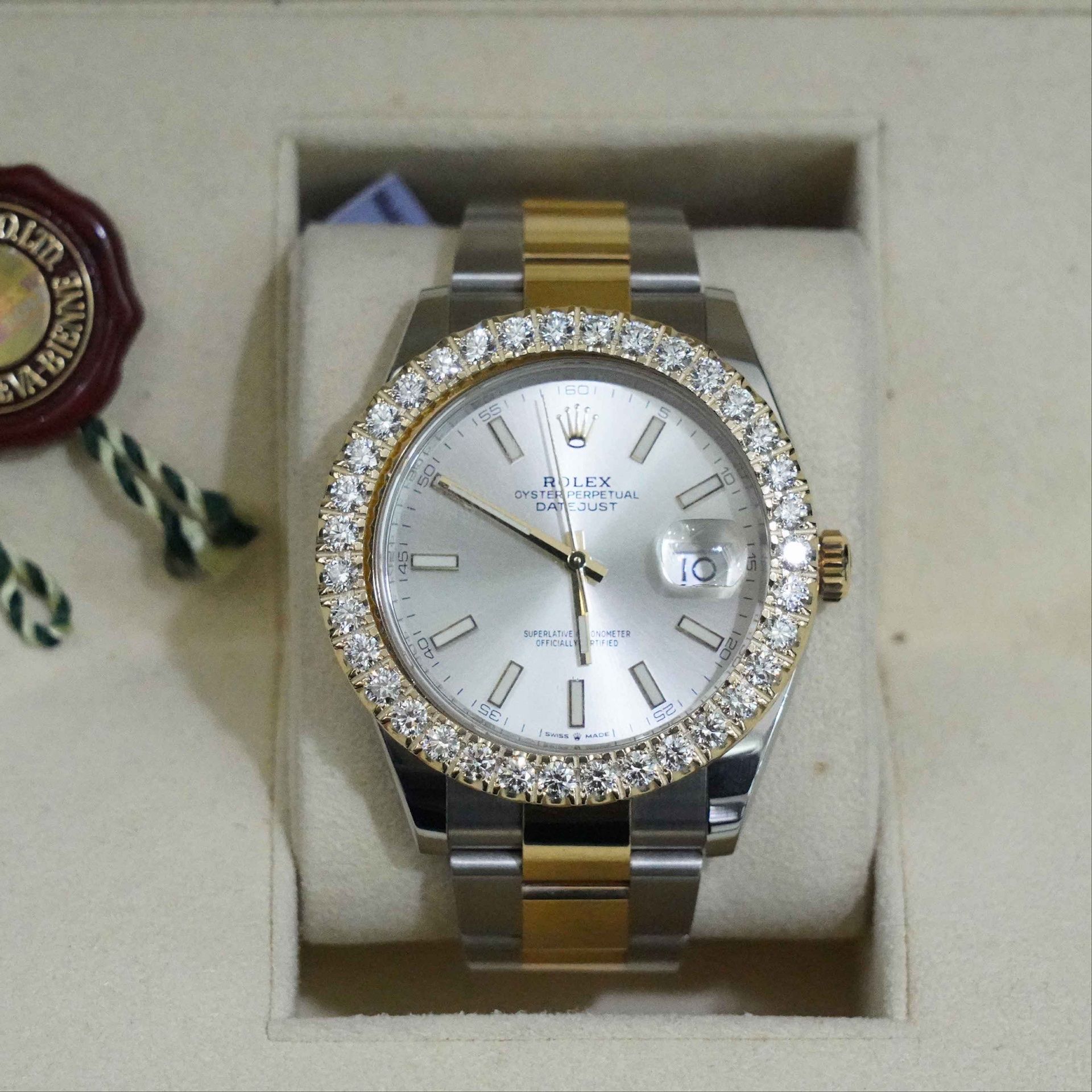 Rolex Diamond Bezel replacement for 41mm Carats