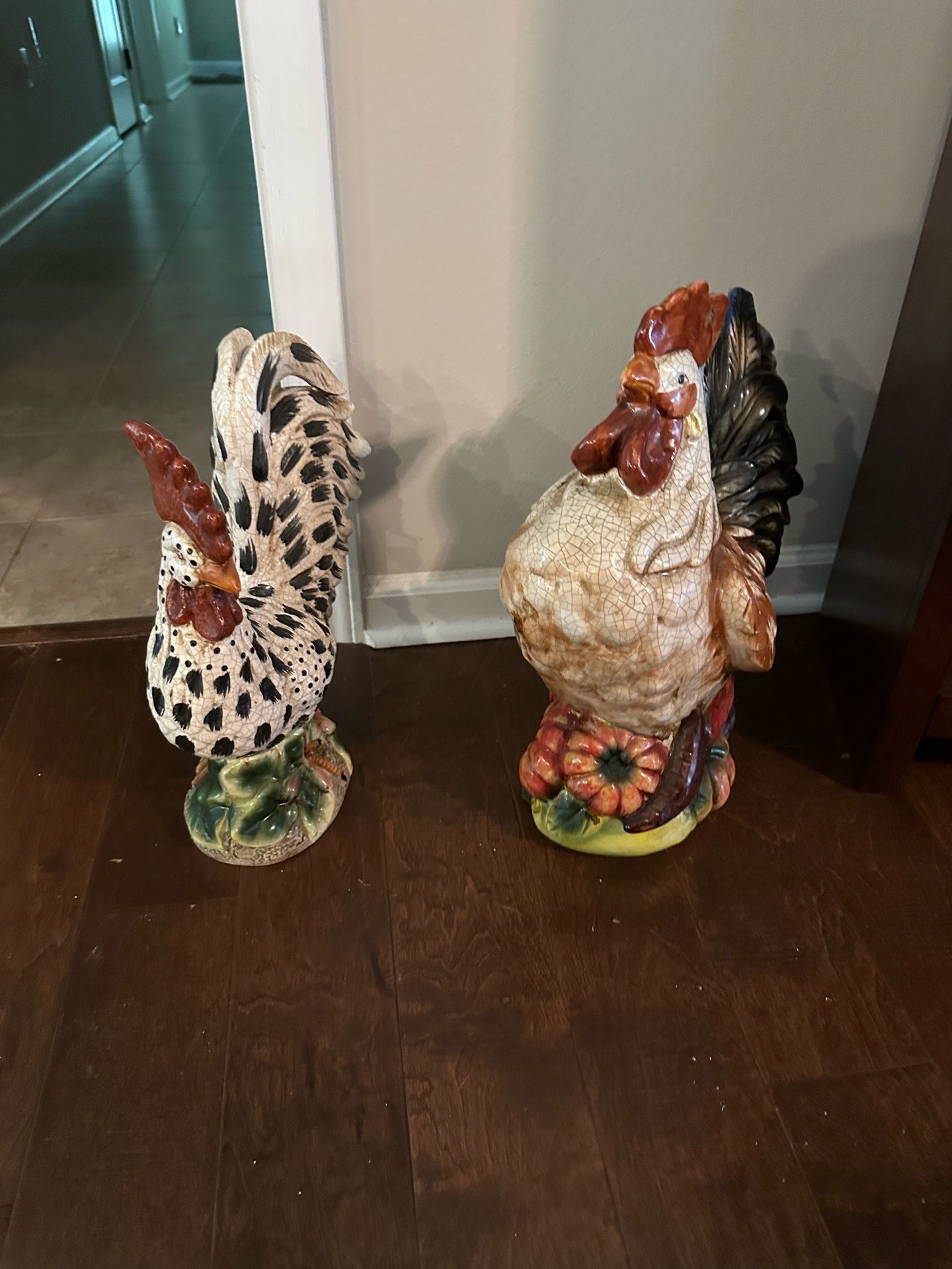 Vintage Ceramic Roosters