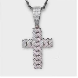 Silver Cross Pendant Necklace