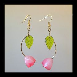 Homemade Tulip Earrings