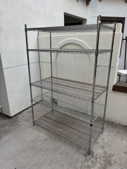 Chrome Wire Shelving Unit 5-Tier