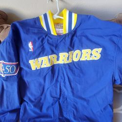 Mitchell & Ness Golden State Warriors 1996/97 Authentic Full-Snap Warmup Jacket - Size XXL