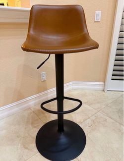 Stylish Brown Adjustable Counter high top Chair