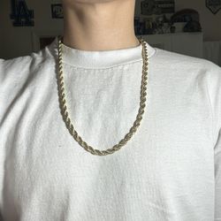 925 Silver 14k Plated Chain
