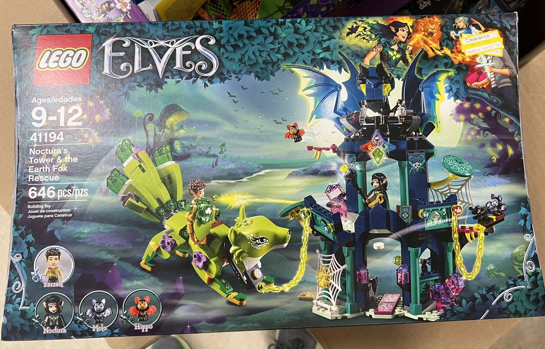 Lego Elves Noctura’s Tower & The Earth Fox Rescue 41194