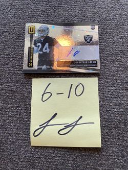 Johnathan Abram Rookie Card Auto