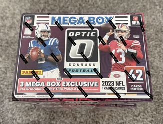 2023 Panini Donruss Optic NFL Football Trading Cards Mega Box (TARGET) NEW/SEALED
