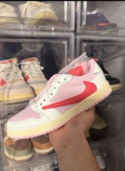Nike Travis 1 Low Pink Red Sail 2.5Y PS NEW DS