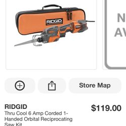 RIGID one Handed Orbital Reciprocating Saw 